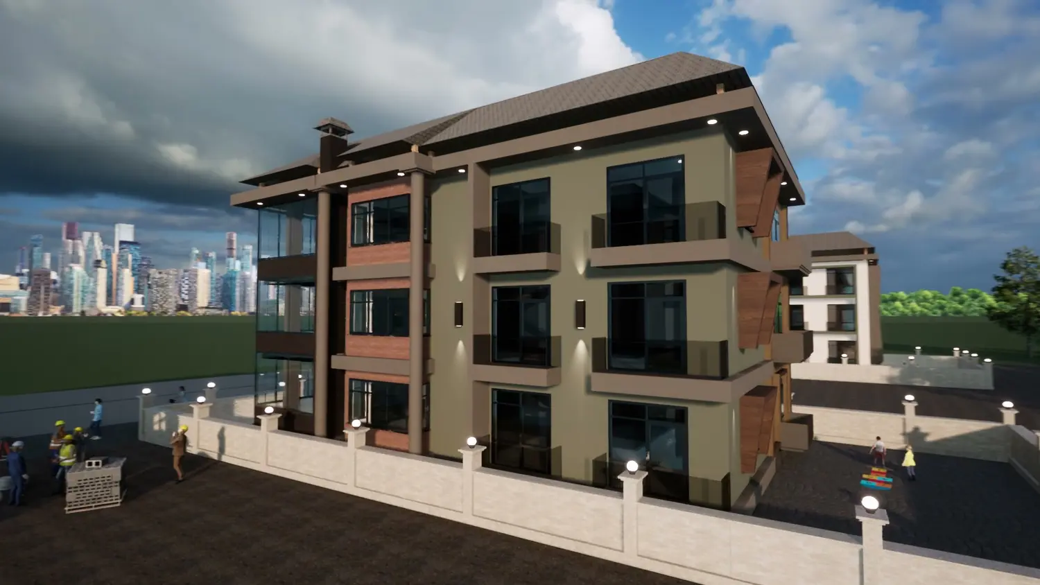 Apartman dış cephe tasarımı 1