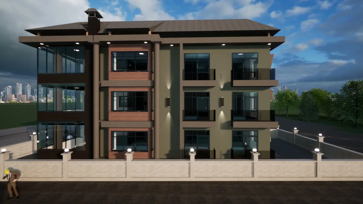 Apartman dış cephe tasarımı 2